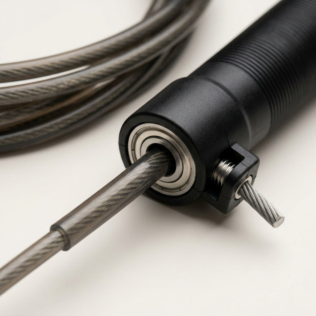 Kezzstudio Axleline Speed Jump Rope 9 ft Smoke Coated Cable - Detail view