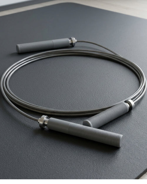 Kezzstudio Axleline Speed Jump Rope 9 ft Smoke Coated Cable - Lifestyle view