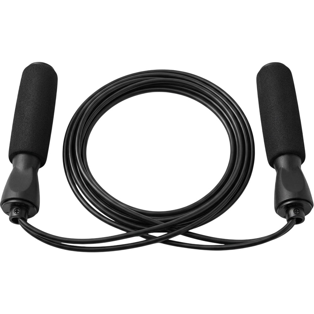 Kezzstudio Adjustable PVC Jump Rope Foam Handles 9 ft Black