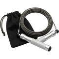 Kezzstudio Aluminum Handle Speed Jump Rope Steel Cable Silver