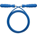Kezzstudio Weighted Jump Rope Silicone Grip Handles Blue 9 ft