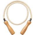 Kezzstudio Cotton Jump Rope Wooden Handles 8.5 ft Natural